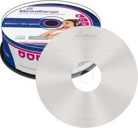 Disqe MediaRange CDR AUDIO 52x 700MB, Spindle, 25 copë