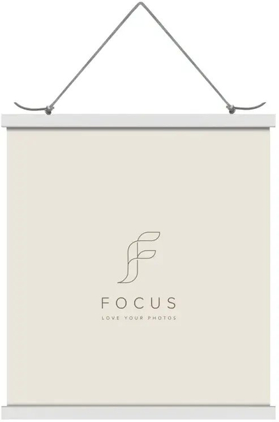 Varëse posteri Focus Magnetic, dru pishe, 61cm, e bardhë
