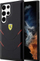 Kllëf telefoni Ferrari Hot Stamp për Samsung Galaxy S23 Ultra, polycarbonate TPU, mbrojtje kundër goditjeve, i zi