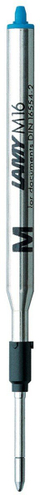 Refil stilolapsi Lamy M16 M, trup metalik, blu