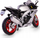 Model motori Daff RMZ Aprilia RSV4 RR 2020, shkalla 1:12, argjend