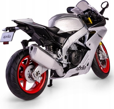 Model motori Daff RMZ Aprilia RSV4 RR 2020, shkalla 1:12, argjend