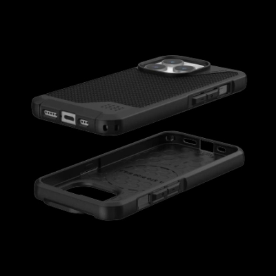 Mbështjellës UAG Metropolis LT për iPhone 15 Pro, MagSafe, kevlar i zi