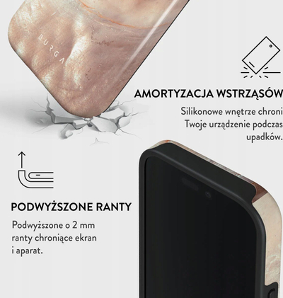 Mbështjellës telefoni Burga Tough MagSafe për iPhone 16 Pro Max, rezistent ndaj goditjeve, dizajn Serene Sunset