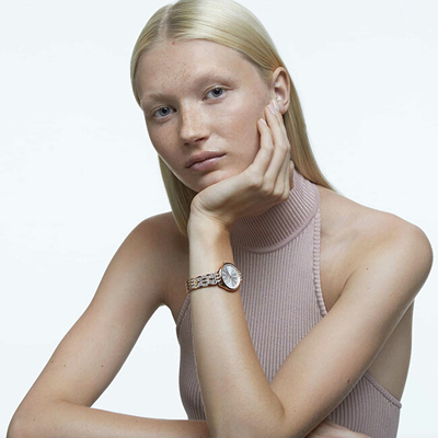Orë dore për femra Swarovski, ari rozë