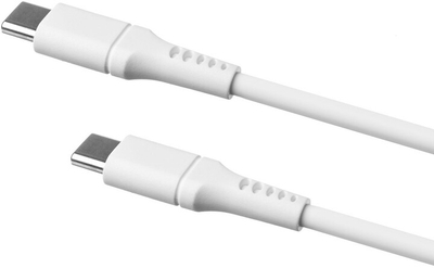 Kabllo karikimi dhe të dhëna FIXED USB-C - USB-C, USB 2.0, PD 60W, 0.5m, e bardhë