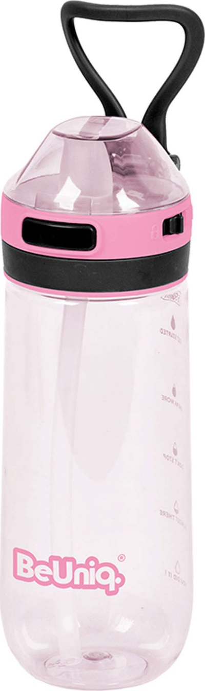 Shishe uji Paso BeUniq Bottle, 650ml, TRITAN pa BPA, rozë e tejdukshme
