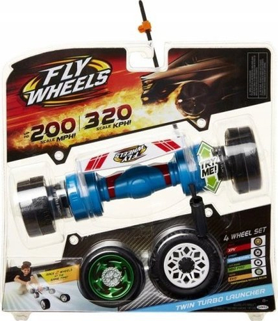 Set lodrash Fly Wheels Twin Turbo Launcher, makinë lodër me rrota, për çdo lloj terreni