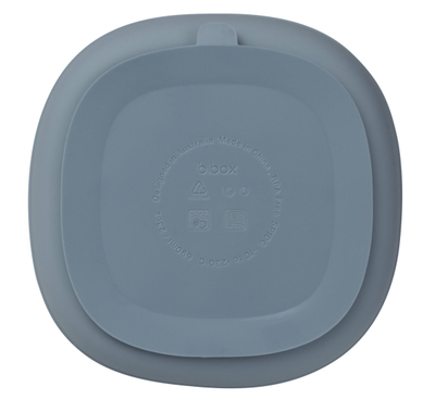 Pjatë silikoni për fëmijë b.box Silicone Plate Lid Blush, me ndarje, rozë blush