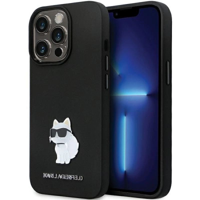 Futrollë Karl Lagerfeld KLHCP14XSMHCNPK për iPhone 14 Pro Max, hardcase silikoni, e zezë