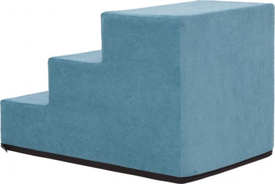 Shkallë për qen Hobbydog Small Stairs Savoy, 3 hapa, antirrëshqitëse, ngjyrë turkeze
