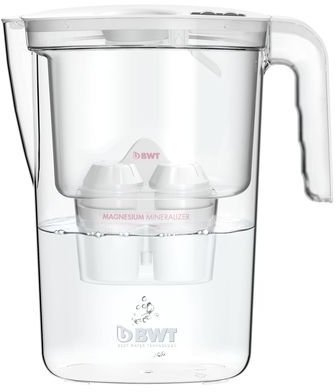 Karakafte uji BWT Vida Mei, 2.6L, tregues filtri, e bardhë