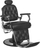 Karrige berberi Gabbiano Francis, ergonomike, e zezë