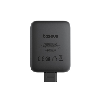 Karikues pa tela për orë Baseus Mini Magnetic, 2.5W, USB C, i zi