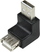 Përshtatës USB LogiLink AU0025, USB A mashkull në femër, dalje e kënduar, i zi
