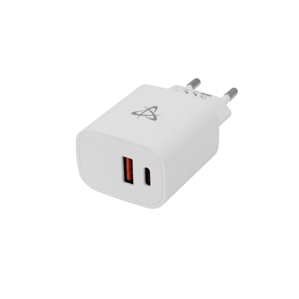 Kokë karikuese Sbox HC-693, USB-A, USB-C, Qualcom 3.0, PD, 20W, e bardhë