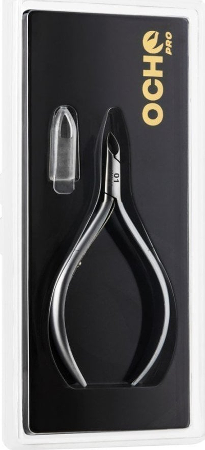 Gërshërë manikyri Activeshop Ocho Pro Nippers 01, çelik kobalti, gri mat