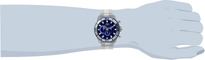 Orë dore për meshkuj Invicta Pro Diver Quartz Chronograph 22586, e argjendtë