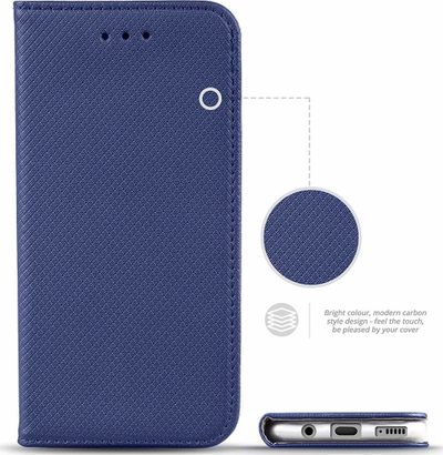Futrollë libër Huawei P Smart Z Y9 Prime 2019, smart cover, blu e errët