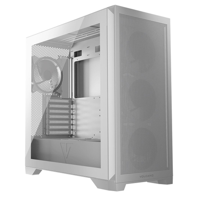 Kutia për PC Volcano Expanse S Apex, MIDI Tower ATX, ARGB, e bardhë
