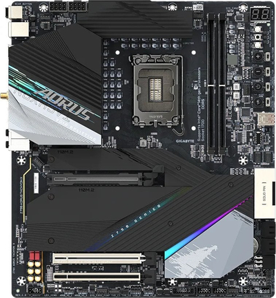 Pllakë amë Gigabyte Z790 AORUS TACHYON X, Intel Z790, Socket 1700, 4 slota, Wi-Fi 6, ATX