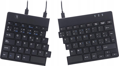Tastierë R-Go Tools Split Break V2, ergonomike, me Break Software, e zezë