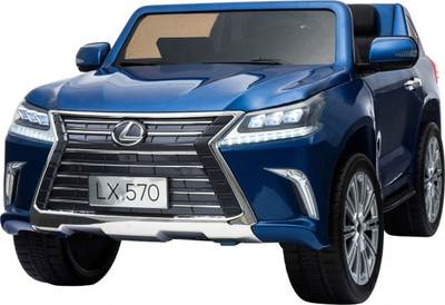 Makinë elektrike për fëmijë Lexus LX570, 2x12V, telekomandë R/C, blu