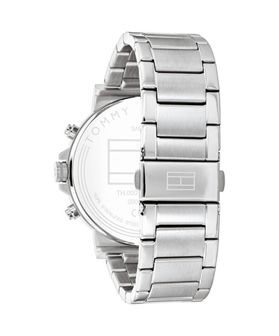 Orë dore për meshkuj Tommy Hilfiger Tyson 1710604, e argjendtë