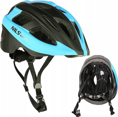 Helmetë biçiklete Nils Extreme MTV35J, rrugore, e rregullueshme, e zezë