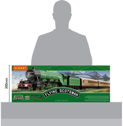 Set treni model Jada Toys Hornby Flying Scotsman, shkalla OO 1:76, i gjelbër