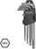 Komplet çelësash gjashtëkëndor AWTools, lloji L, 1.5-10 mm, me top, 9 copë