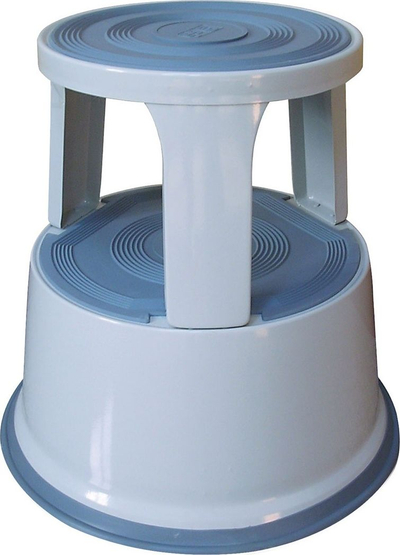 Stol zyre Q-Connect Office Stool KF04844, metal, mobil, gri