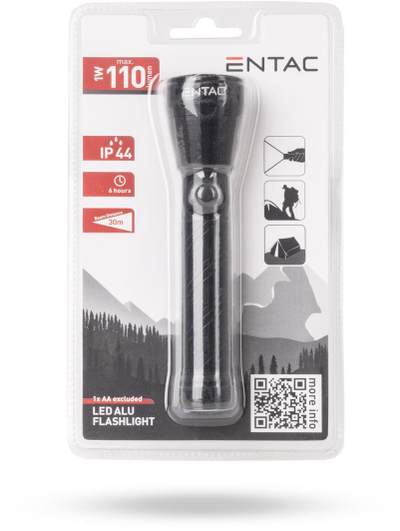 Elektrik dore Entac EFL-1W-ALU, LED 110 lumen, trup alumini, i zi