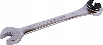 Çelës kombinues me ratshet Hogert Technik HT1R074, 19mm, 230mm, ngjyrë argjendi