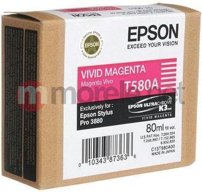 Katrushë boje Epson T580A00, Vivid Magenta, 80ml