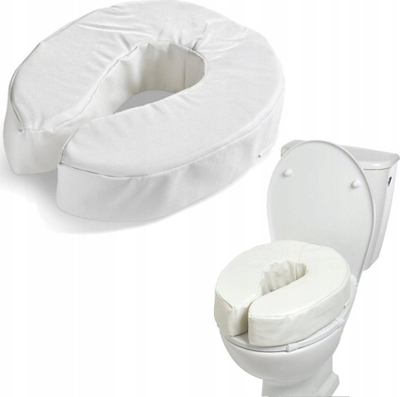 Rritës ulëse tualeti Sundo Soft, 10 cm, shkumë e butë, PVC e bardhë