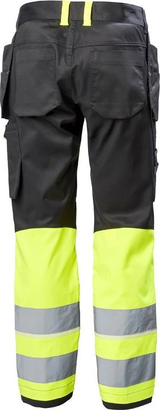 Pantallona pune Helly Hansen UC-ME Construction CL1, hi-vis, reflektuese, të verdha grafit