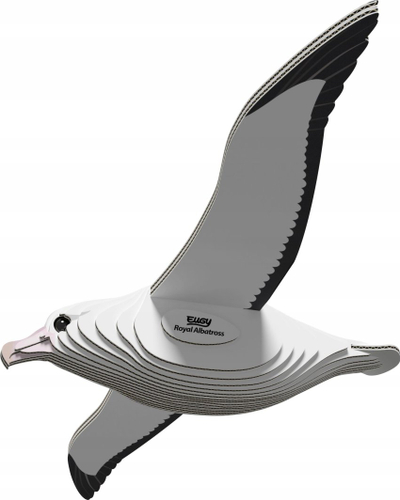 Puzzle 3D Fat Brain Toys Eugy Royal Albatross, karton, 6+, i bardhë