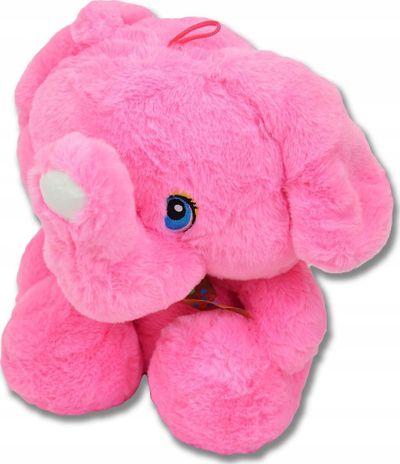 Lodër pelushi elefant Sun Day, 31cm, me fjongo, gri