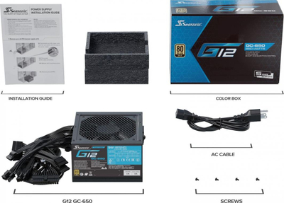 Furnizues rryme Seasonic, 650 W, i zi
