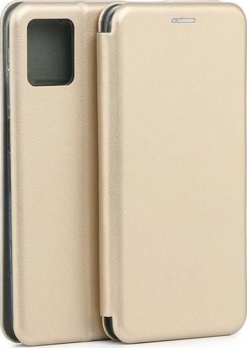 Këllëf telefoni Beline Book Magnetic për Moto G32, portofol, mbyllje magnetike, ngjyrë gold