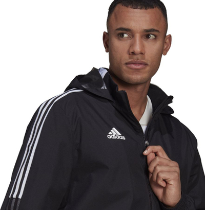 Xhaket sportiv Adidas Tiro 21 Allweather M GH4466 për burra, kundra shiut, i zi