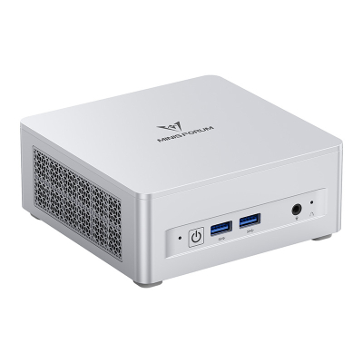 Kompjuter mini MinisForum UM870 Plus, Ryzen 7 8745H, Radeon 780M, barebone, argjendtë