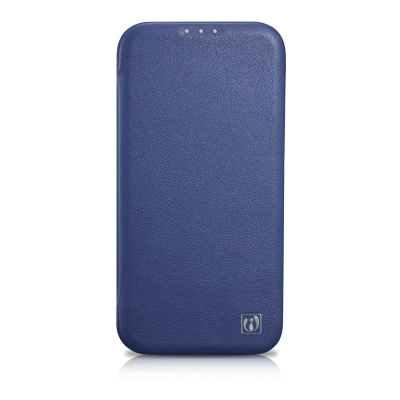 Kapak iCarer CE Premium Leather Folio, për iPhone 14 Plus, me MagSafe, blu