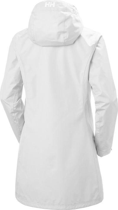 Xhaketë e gjatë shiu për goca Helly Hansen Long Belfast Jacket W 55964, HELLY TECH PROTECTION, e bardhë