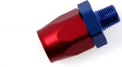 Lidhës alumini TurboWorks AN8, 1/2"-14 NPT, i zi
