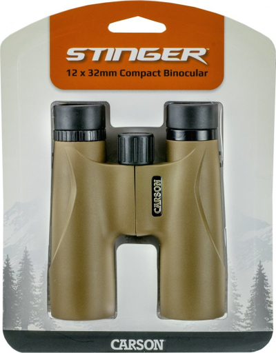 Binokla Carson Stinger 12x32, zmadhim 12x, lente 32 mm, të zinj