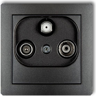 Prizë antene Karlik Deco 11DGS, RTV SAT terminale 1.5dB, grafit