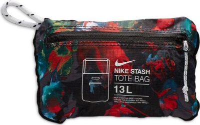 Çantë tote Nike Stash Tote AOP, 13L, palosëse, me lule, shumëngjyrëshe