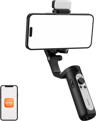 Gimbal për telefon Hohem iSteady XE, 3 akse, me dritë LED, gri